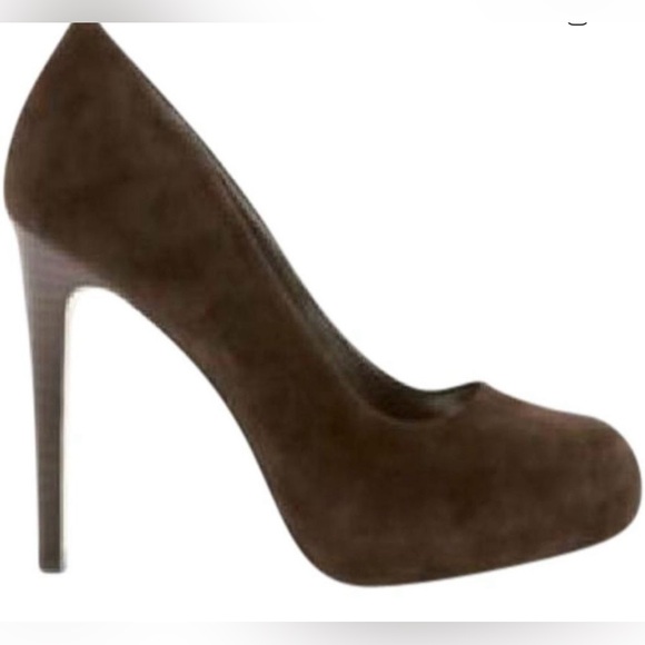 Banana Republic Shoes - NIB Banana Republic Elegant Chocolate Brown Suede Pumps -- 10
